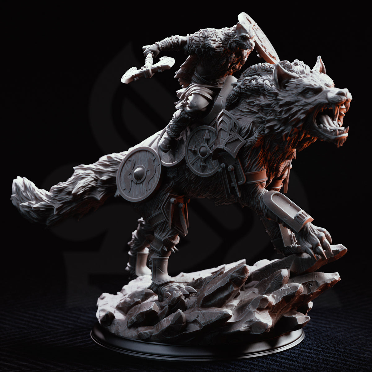 Skjolnir & Haarn – The Wolf Knight, 28mm (Haarn)