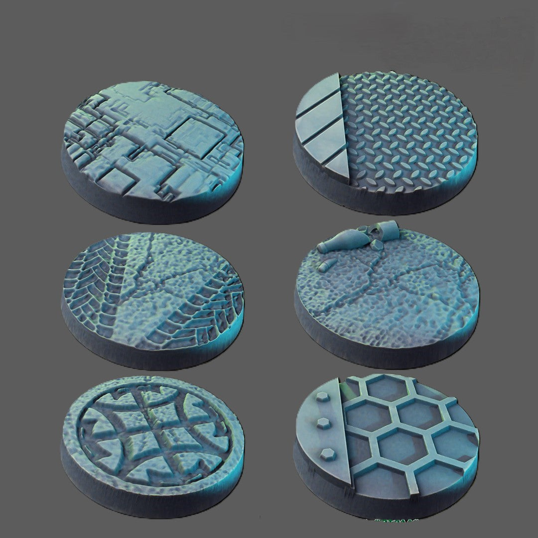 6 /12/18/24/48 Pack of Wargaming DnD Decorative Miniature Bases 25mm