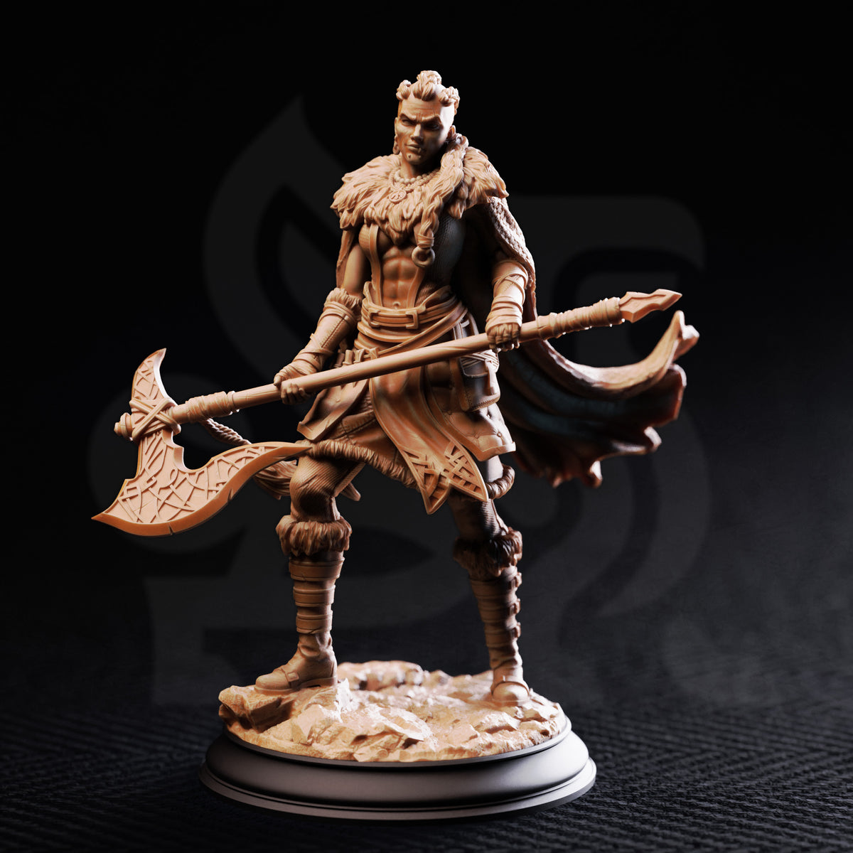 Gunnhildr - Outlander Berserker - 3D Printed Tabletop Miniature
