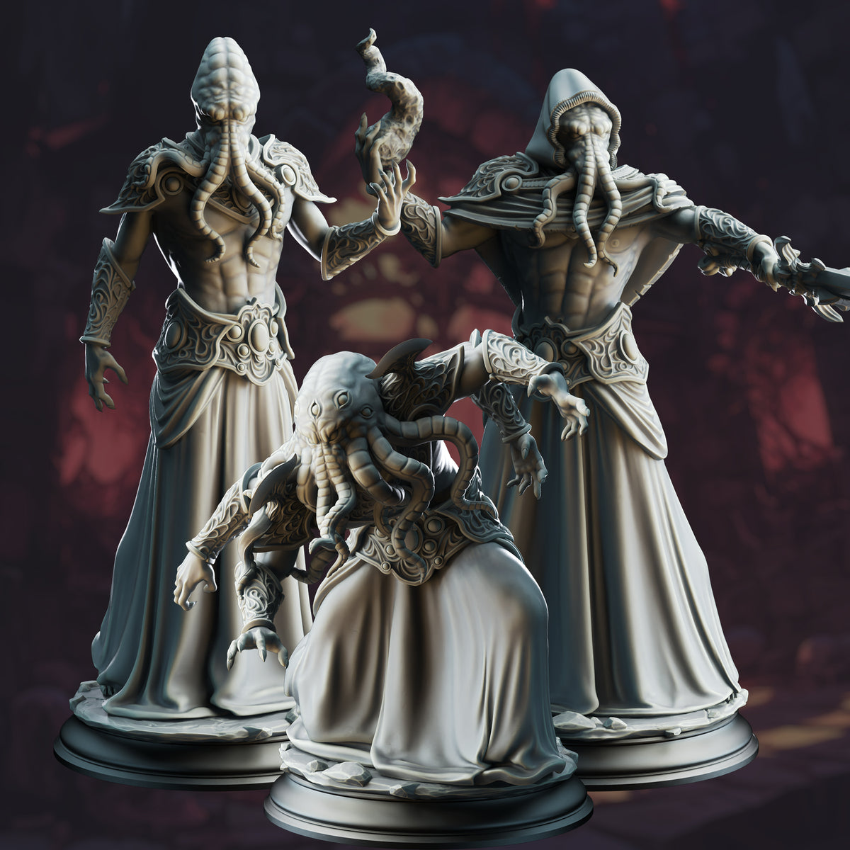 Ascended Flayers of Hendrak - 3D Printed Tabletop Miniature
