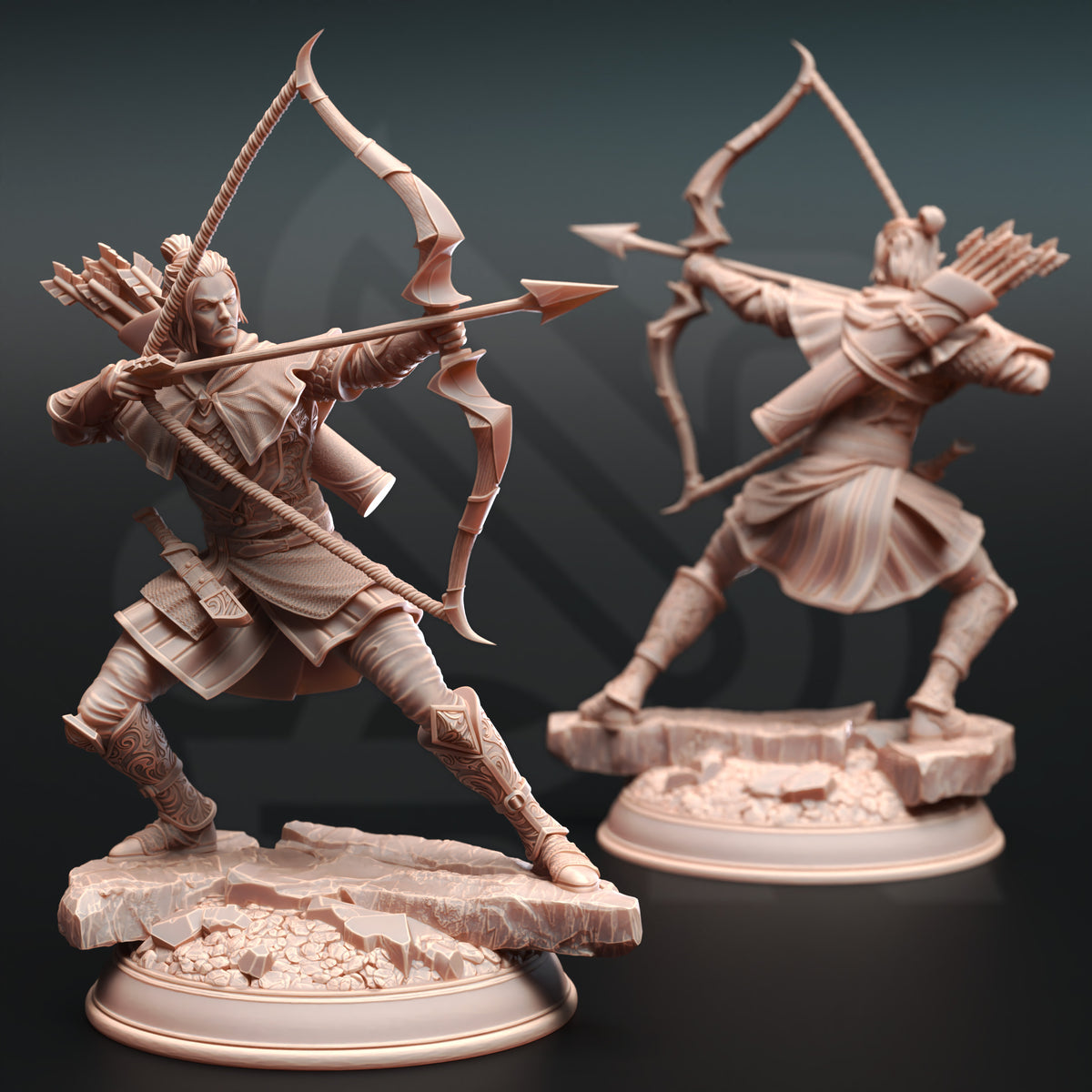 Ervion ro Estel – Elven Ranger - 3D Printed Tabletop Miniature