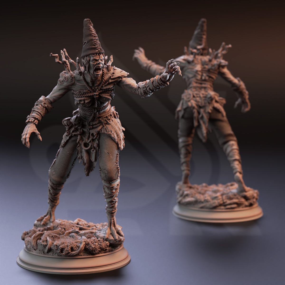 Granny Nora – Voyeur Hag - 3D Printed Tabletop Miniature