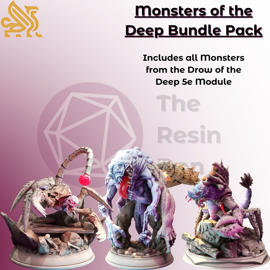 Monsters of the Deep Bundle Pack - 3 Large Minis Value Pack