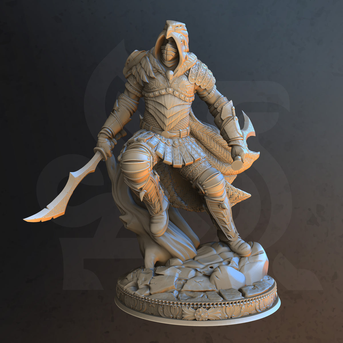Crimson Shadow – Serran - 3D Printed Tabletop Miniature