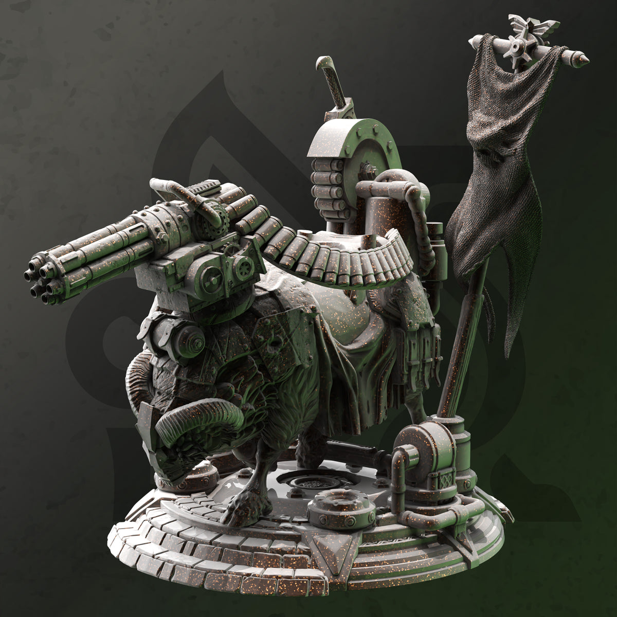 Gorty – War Ram - 3D Printed Tabletop Miniature