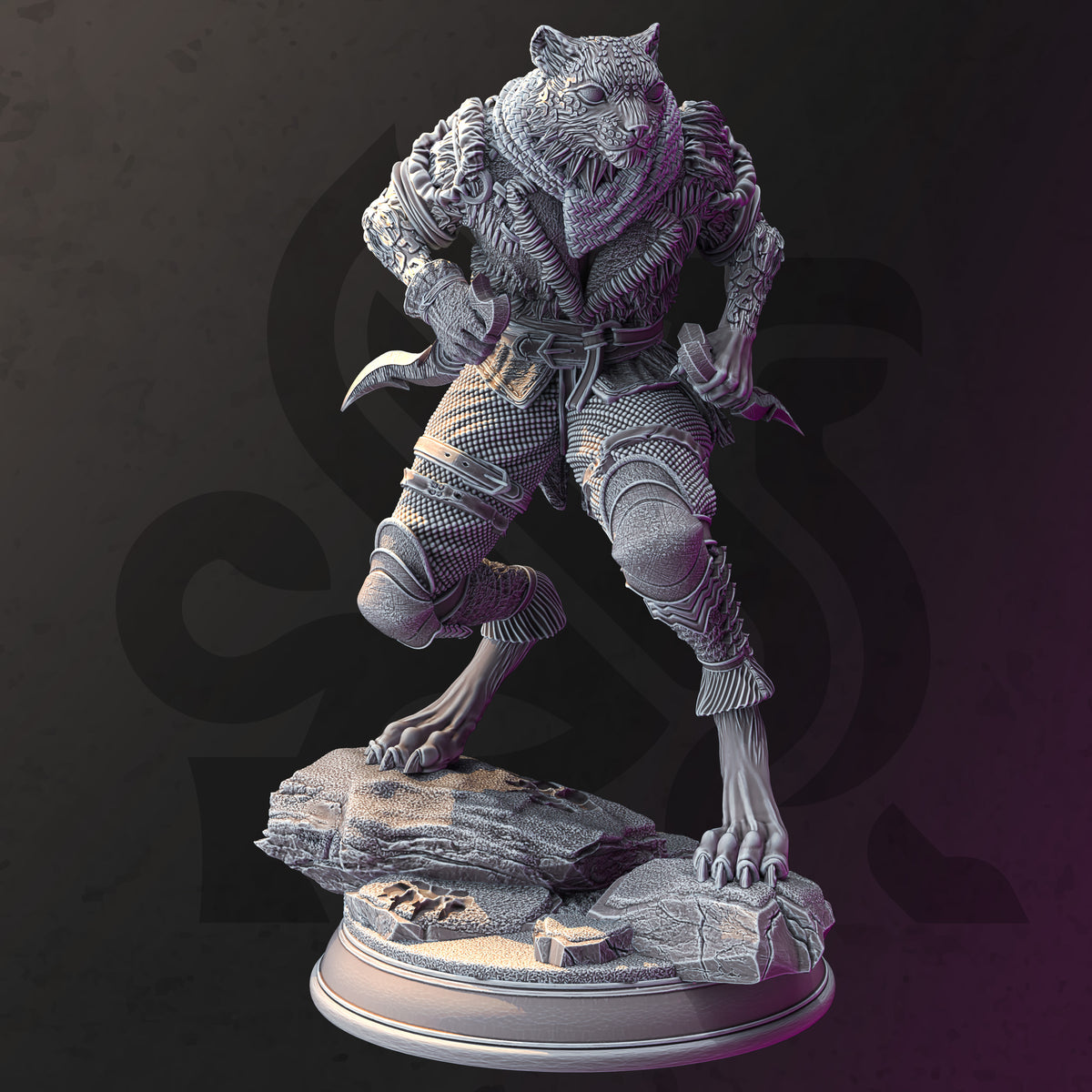 Curatio Ounce – Snow Stalker - 3D Printed Tabletop Miniature