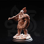 Orzei of Varekan - Dwarven Berserker - 3D Printed Tabletop Miniature