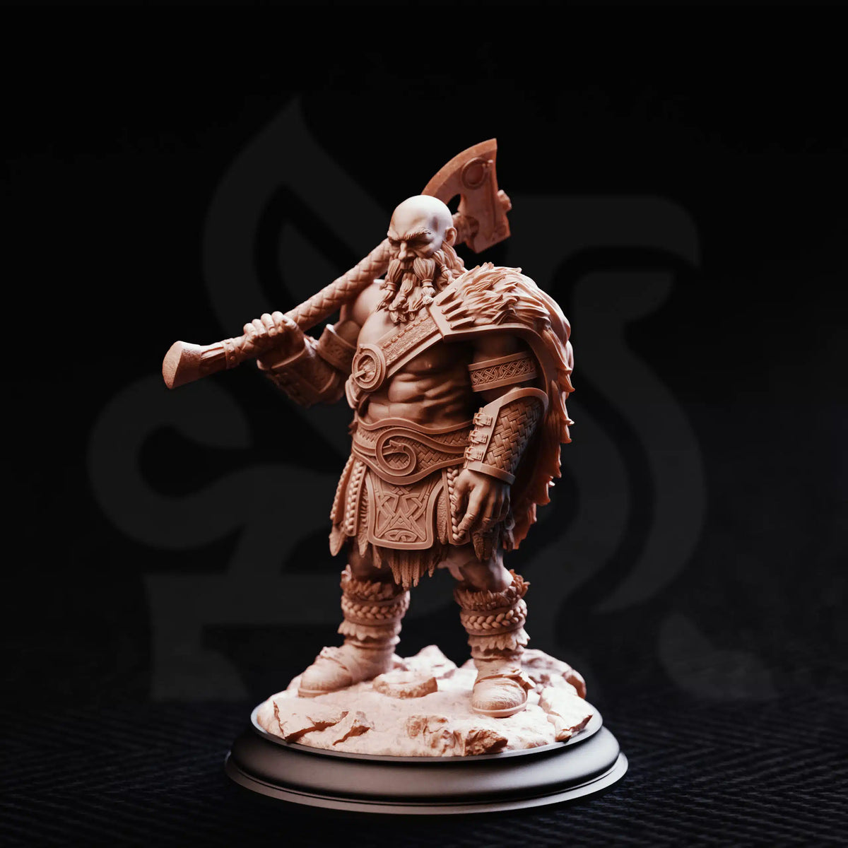 Orzei of Varekan - Dwarven Berserker - 3D Printed Tabletop Miniature