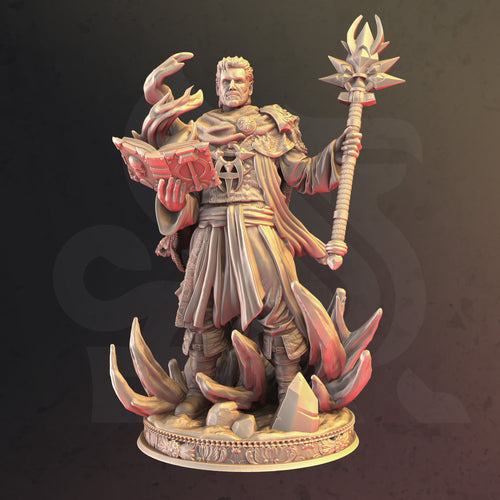 Aaron Drafthold – Loremaster of Tharador - 3D Printed Tabletop Miniature