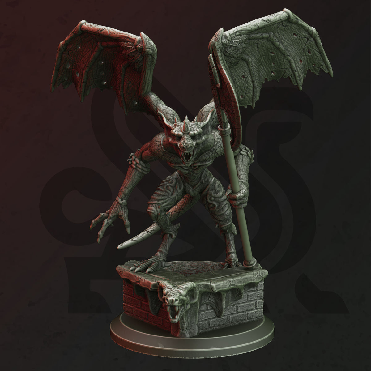 Artyr – Belfrian Gargoyle - 3D Printed Tabletop Miniature