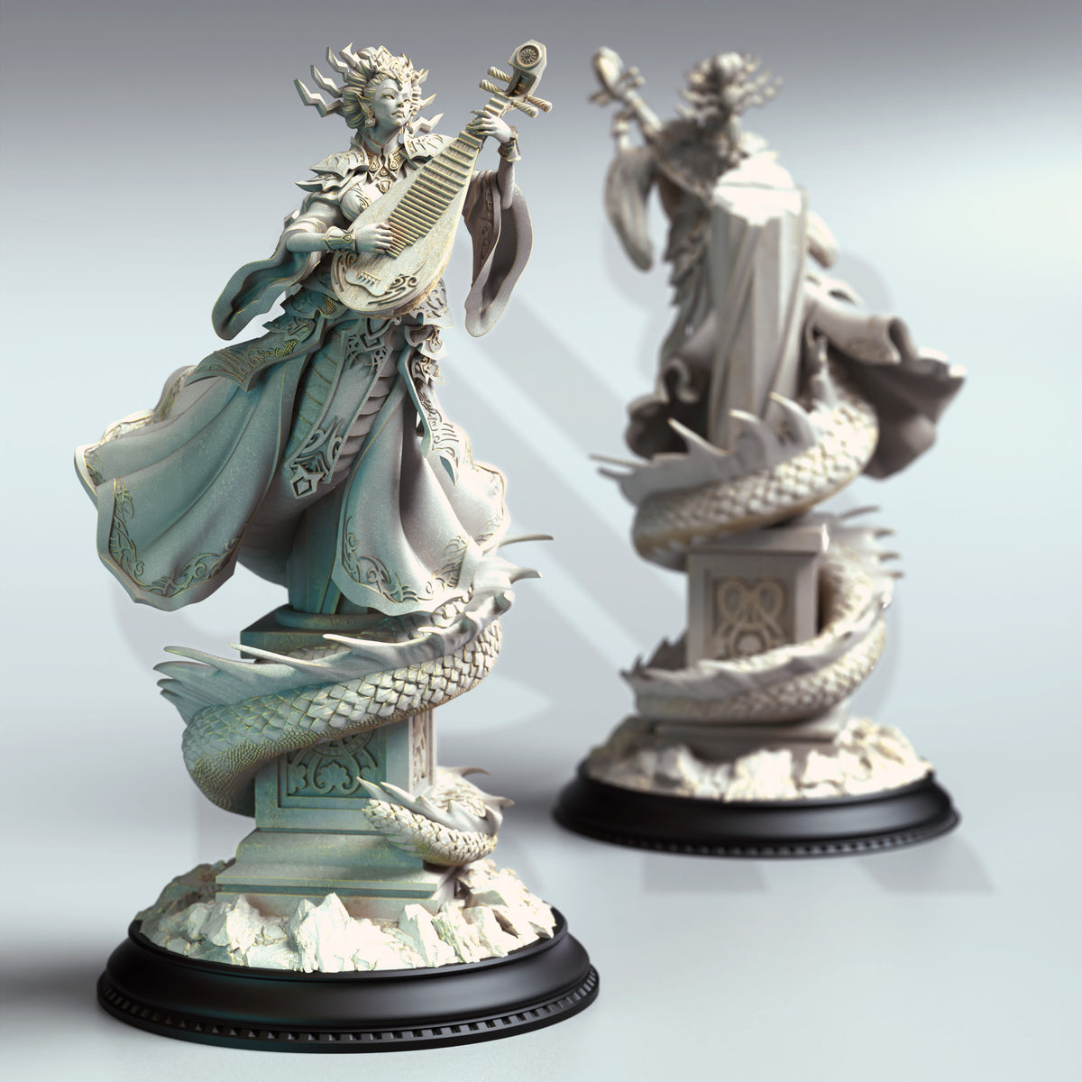 Lian She - Medusa Of The East - 3D Printed Tabletop Miniature